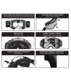 ETHEN 05R RED GOGGLES (MIRROR BLUE LENS)