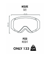 ETHEN 05 PRIMIS WHITE-RED GOGGLES (CLEAR LENS)