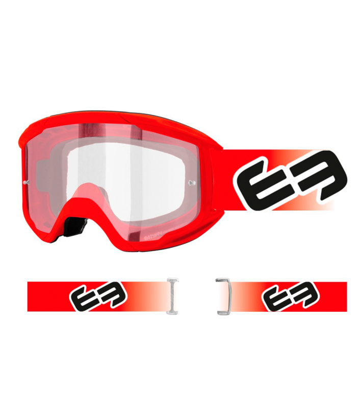 ETHEN 06 BASIC RED GOGGLES (CLEAR LENS)