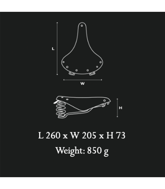 BROOKS B67 SADDLE (BLACK)