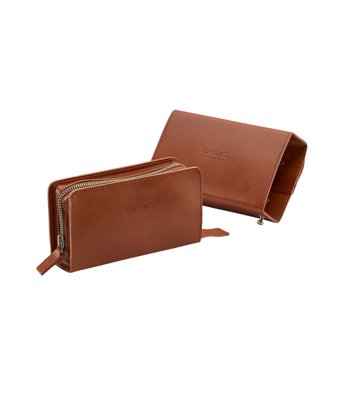 BROOKS D-SHAPED SADDLE BAG (HONEY)