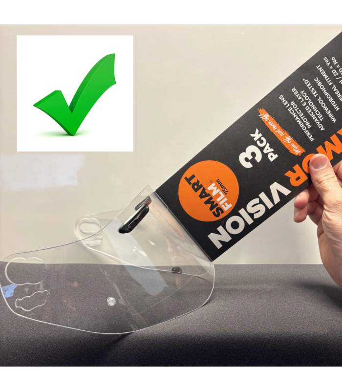 PROTECTOR DE VISERA ARMOR VISION SMARTFILM RACING (75 MM)