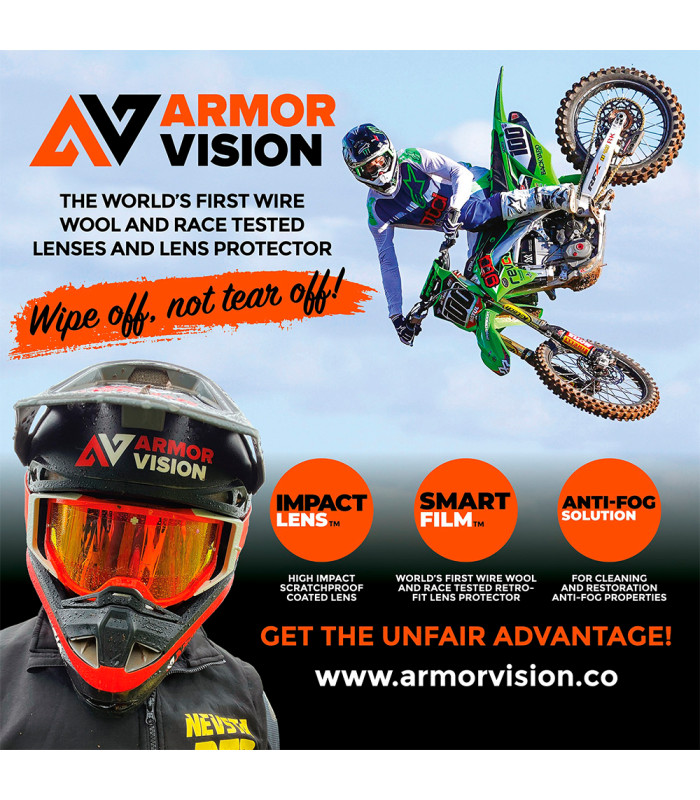 ARMOR VISION SMARTFILM RACING VISOR PROTECTOR (75 MM)