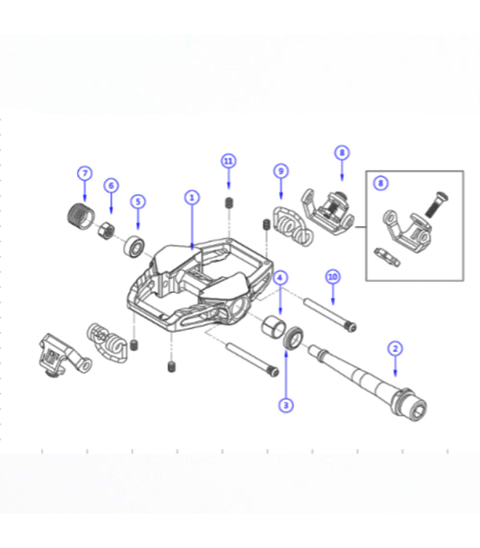 HT AR06, AR6-SX, GT1 SPINDLES (SILVER)