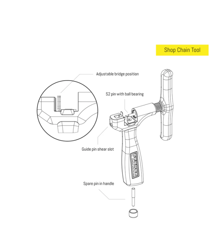 PEDRO'S SHOP CHAIN TOOL 1.2
