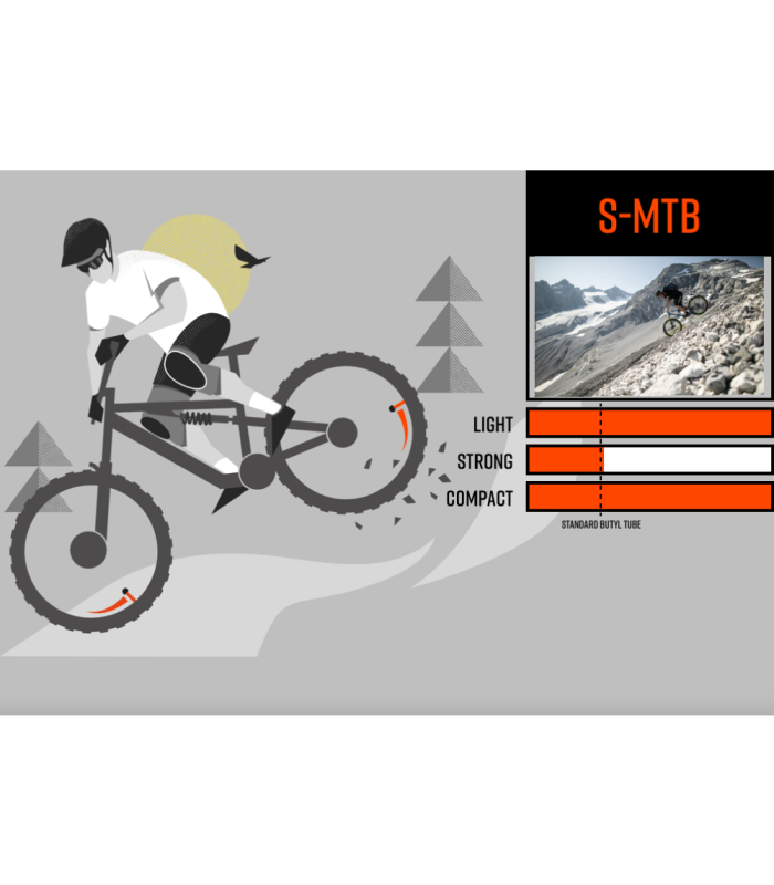 CÁMARA TUBOLITO S-TUBO MTB SV 42 (27,5"/29" X 1,8"-2,5")