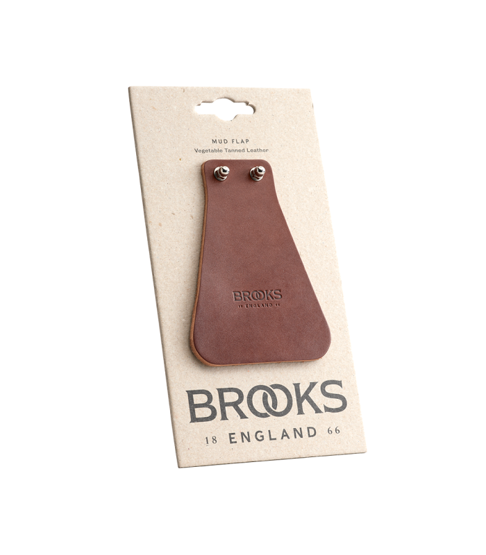 BROOKS LEATHER MUD FLAP (BROWN)