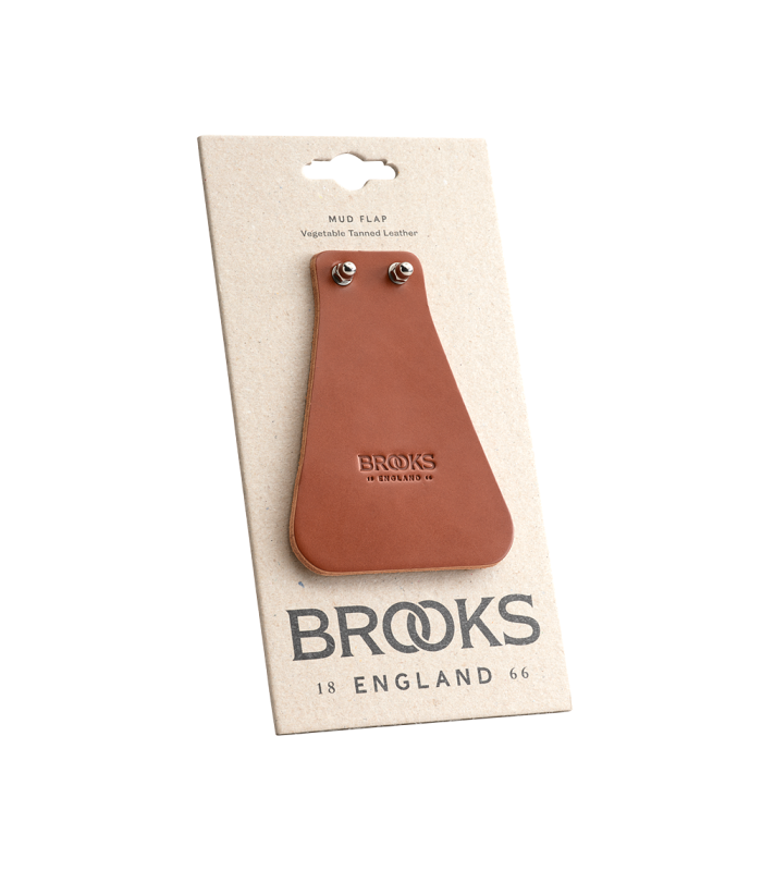 BROOKS LEATHER MUD FLAP (HONEY)