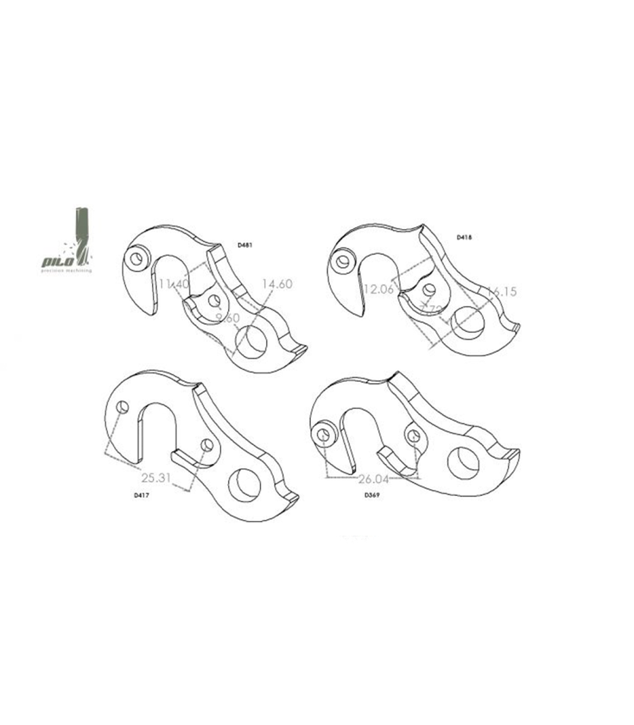 PILO D369 DERAILLEUR HANGER COLNAGO
