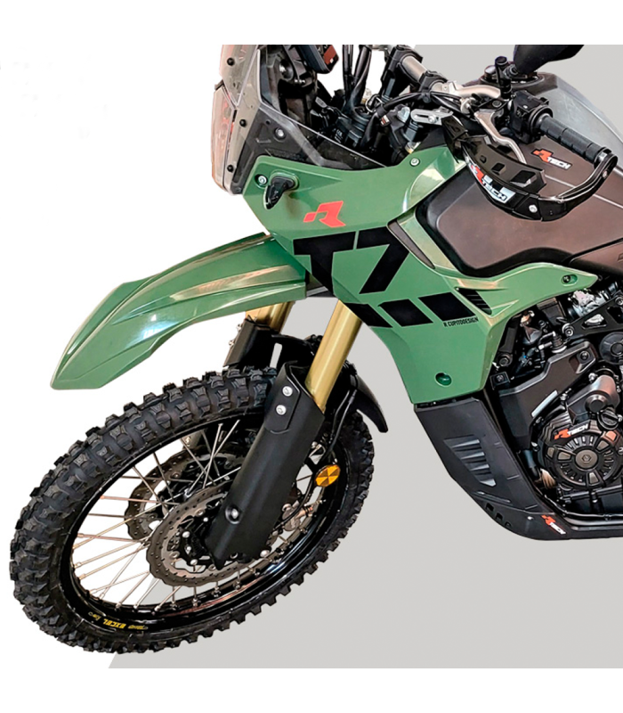 RTECH T7 REVOLUTION FRONT FENDERS + FORK PROTECTORS KIT YAMAHA TENERE 700 (2019-2024)