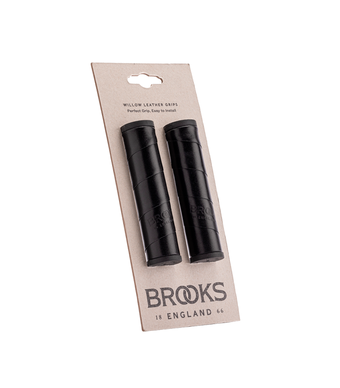 BROOKS WILLOW LEATHER GRIPS (BLACK)