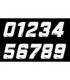 RTECH WHITE NUMBER STICKERS (10 UNITS)