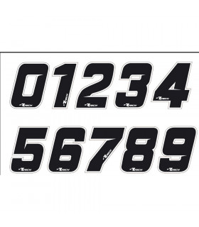 RTECH BLACK NUMBER STICKERS (10 UNITS)