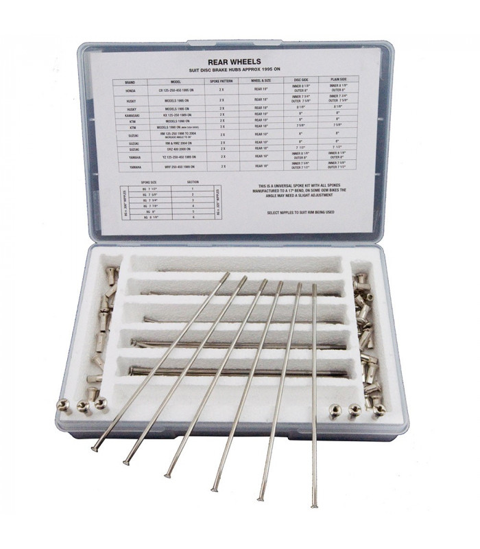 KIT RADIOS TRASEROS RTECH VARIADO (GALVANIZADOS)