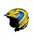 NAU N400 ZONE TRIAL HELMET  (YELLOW/BLUE)