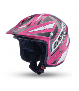NAU N400 OVERALL TRIAL HELMET (PINK/GRAY)