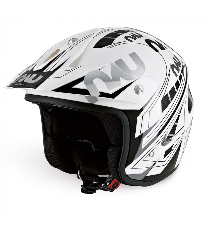 CASCO TRIAL NAU N400 POWER (BLANCO/GRIS)