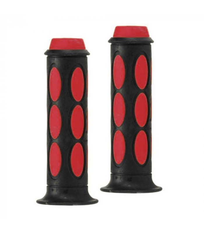 PUÑOS SCOOTER DOMINO BICOLOR (NEGRO/ROJO)