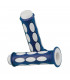 DOMINO DUAL COLORED SCOOTER GRIPS (BLUE/WHITE)