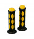 DOMINO DUAL COLORED SCOOTER GRIPS (BLACK/YELLOW)