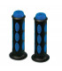 DOMINO DUAL COLORED SCOOTER GRIPS (BLACK/BLUE)