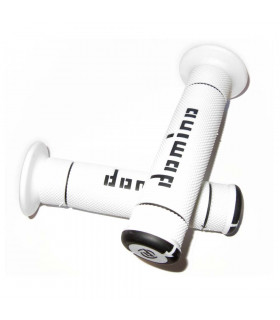 DOMINO DUAL COLORED TRIAL GRIPS (WHITE/BLACK)