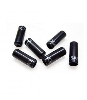 TOPES FUNDA CABLE DE ALUMINIO SAPIENCE (NEGROS/100 U)