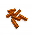TOPES FUNDA CABLE DE ALUMINIO SAPIENCE (NARANJA/100 U)