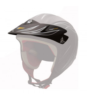 TOP FUN HELMET VISOR   (MATTE BLACK)