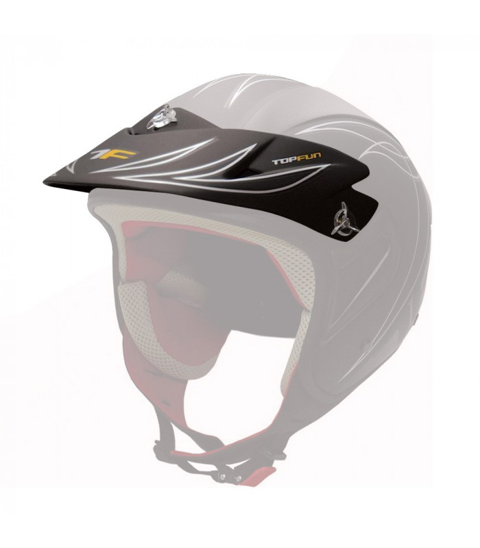 VISERA CASCO TRIAL TOP FUN (NEGRA MATE)