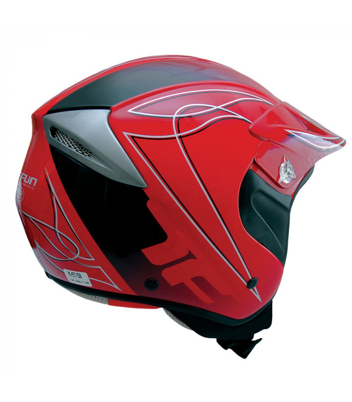 TOPFUN TRIAL HELMET (BRIGHT RED)