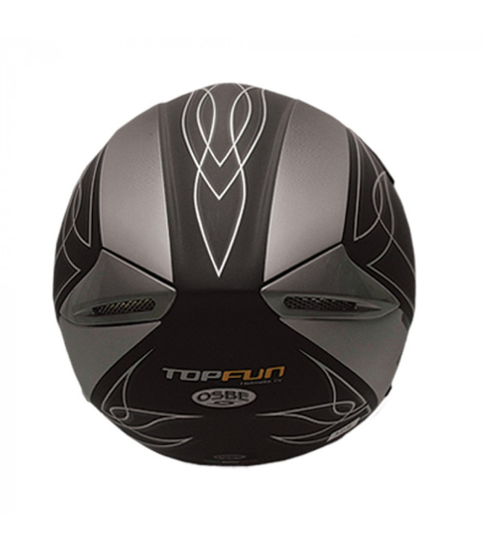 CASCO TOPFUN EAGLE (NEGRO MATE)