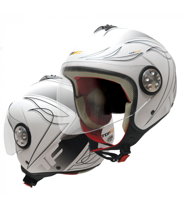 CASCO TOPFUN EAGLE (BLANCO MATE)