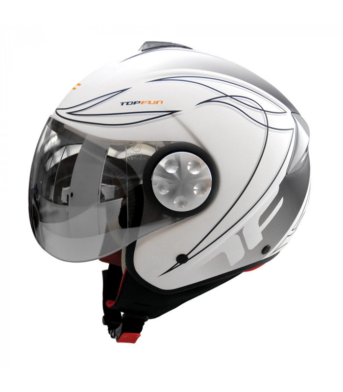 CASCO TOPFUN EAGLE (BLANCO MATE)