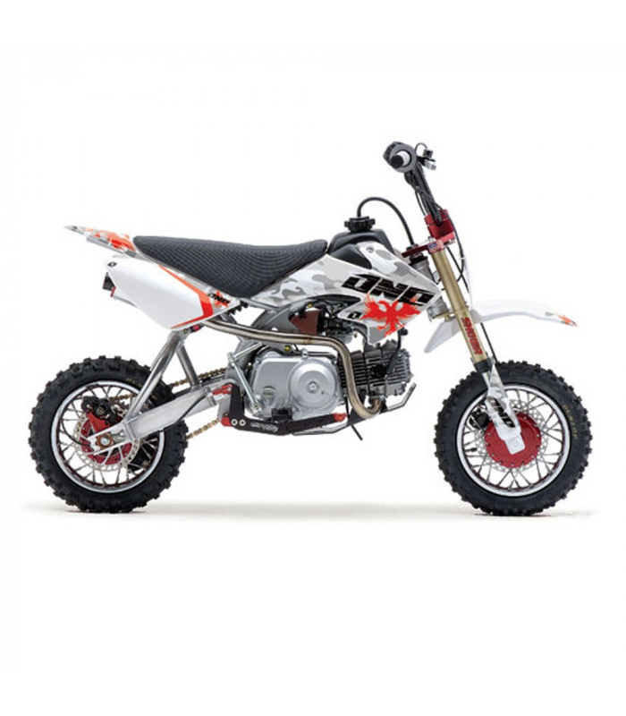 KIT ADHESIVOS + FUNDA ASIENTO ONE INDUSTRIES WHITE CAMO HONDA CRF 50 (2004-2007)