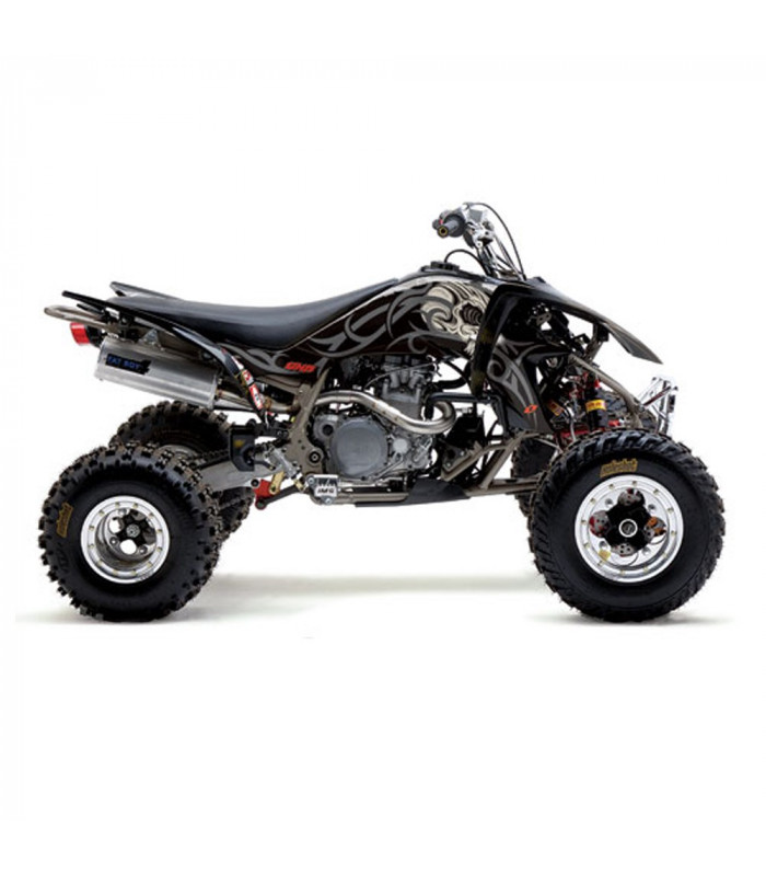 "TATOO BLACK" GRAPHICS KIT + SEAT COVER QUAD YZF 450 | TopFun.com