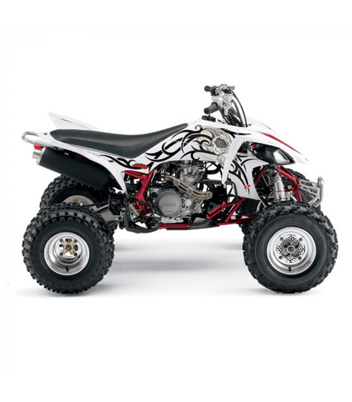 KIT ADHESIVOS + FUNDA ASIENTO "TATOO WHITE" QUAD YZF 450 | TopFun.com