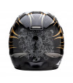 CASCO ONE INDUSTRIES KOMBAT FLAMES (NEGRO/DORADO) | TopFun.com