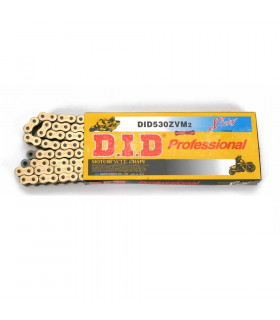 DID 530 ZVM2 X-RING CHAIN. BLACK/GOLD (106 LINKS) | TopFun.com