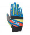 GUANTES MX ALPINESTARS TECHSTAR FACTORY  BLUE/YELLOW RED.