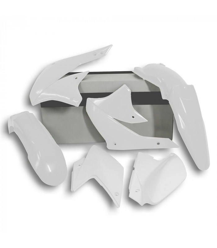 KIT PLASTICOS BLANCOS   KLX 450 R ' 2007-15