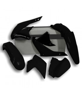 KIT PLASTICOS NEGROS   KLX 450 R ' 2007-15