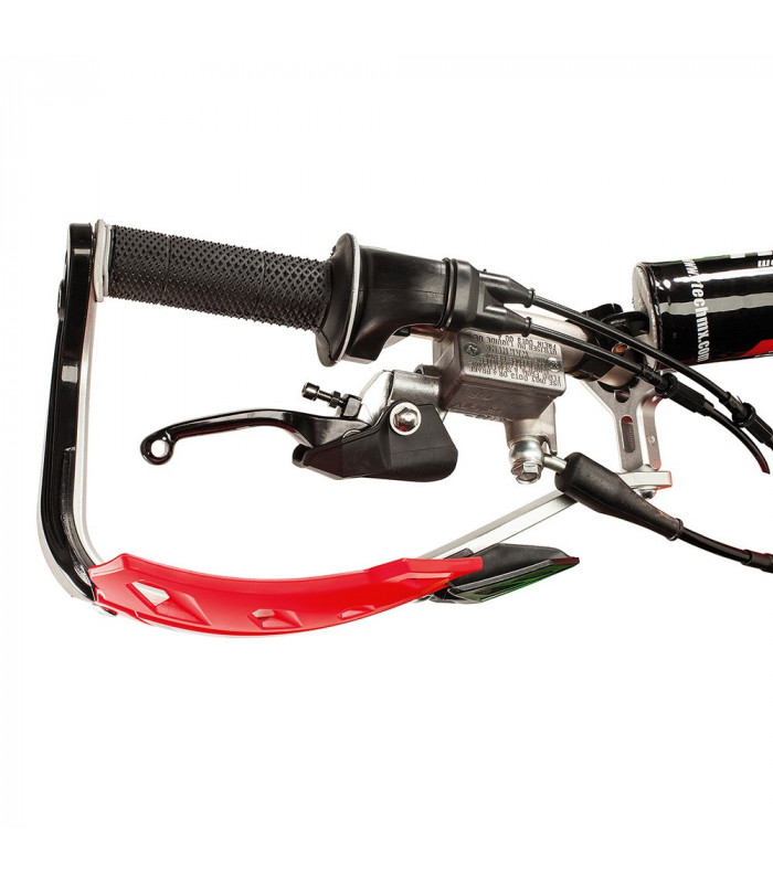 PARAMANOS END-CROSS FLX   ROJOS CON REFUERZO ALUM.