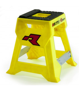 CABALLETE PLASTICO MOTO AMARILLO  CON BANDEJA HERRAMIENTAS