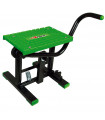 RTECH FOOT LIFT BIKE STAND WITH CROSS TPU PLATE (GREEN)