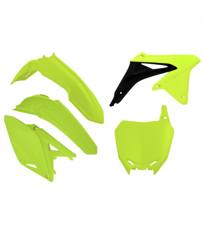KIT PLASTICOS AMARILLO NEON  SUZUKI RMZ 250 ' 2010-16