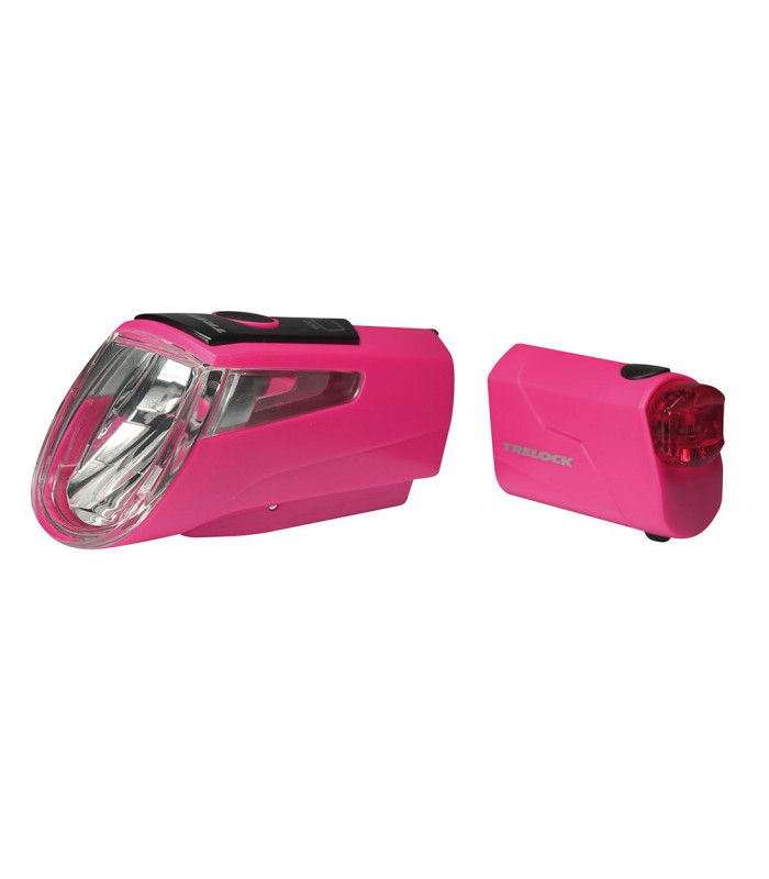 SET LUZ TRELOCK LS 460 I-GO SPORT ROSA  (FRONTAL-TRASERA )