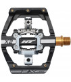 HT X2T DOWNHILL PEDALS (BLACK/TITANIUM SPINDLE)