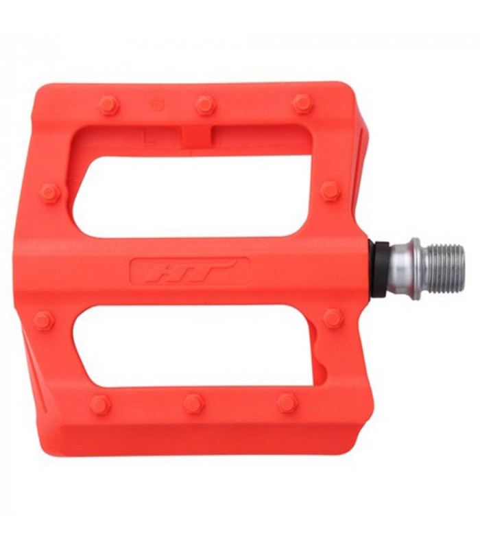 PEDALES HT PLATAFORMA MTB PA12 NEON ORANGE