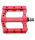 PEDALES HT PLATAFORMA MTB PA01 ROJOS  PINS METALICOS